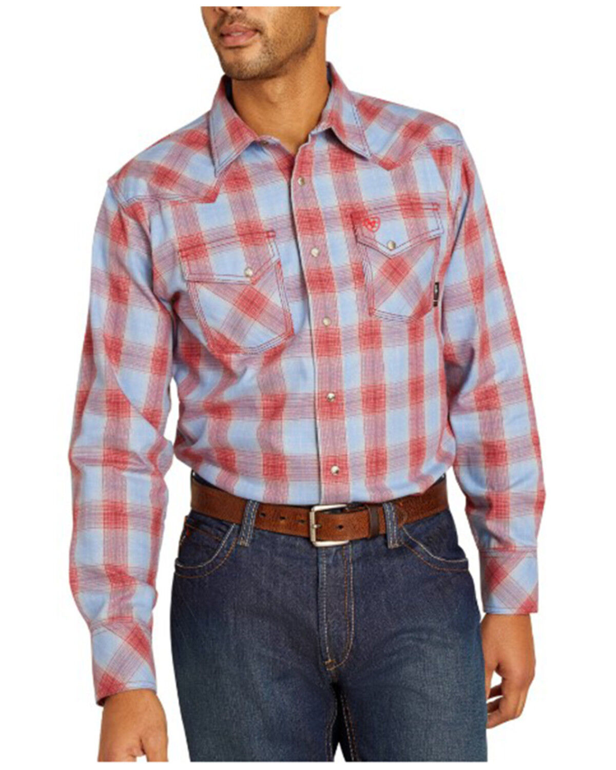 Image #1 - Ariat Men's FR Corsair Long Sleeve Snap Work Shirt, Multi, hi-res