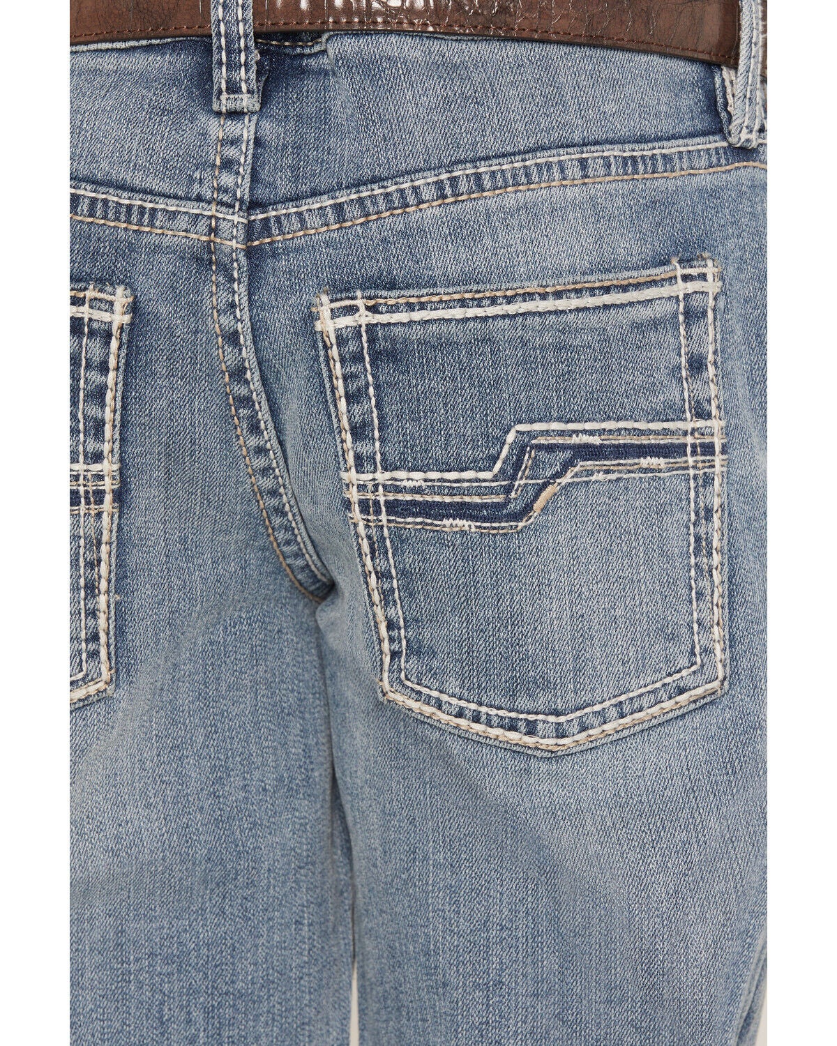 Image #2 - Cody James Boys' Kansas Light Wash Slim Bootcut Stretch Denim Jeans, Light Wash, hi-res