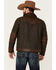 Image #4 - Scully Men's Vintage Herringbone Leather Trim Button-Front Jacket, , hi-res
