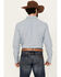 Image #4 - Blue Ranchwear Men's Bennet Striped Print Long Sleeve Snap Western Shirt, Light Blue, hi-res