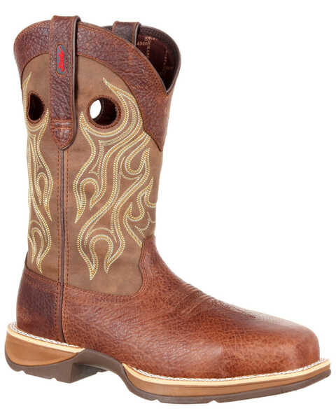 Image #1 - Durango Men's Rebel Waterproof Western Boots - Composite Toe, Brown, hi-res