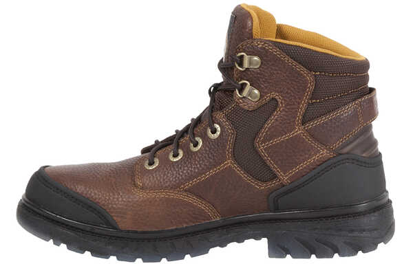 Georgia Boots Zero Drag 6" Lace-Up Work Boots - Steel Toe, Brown, hi-res