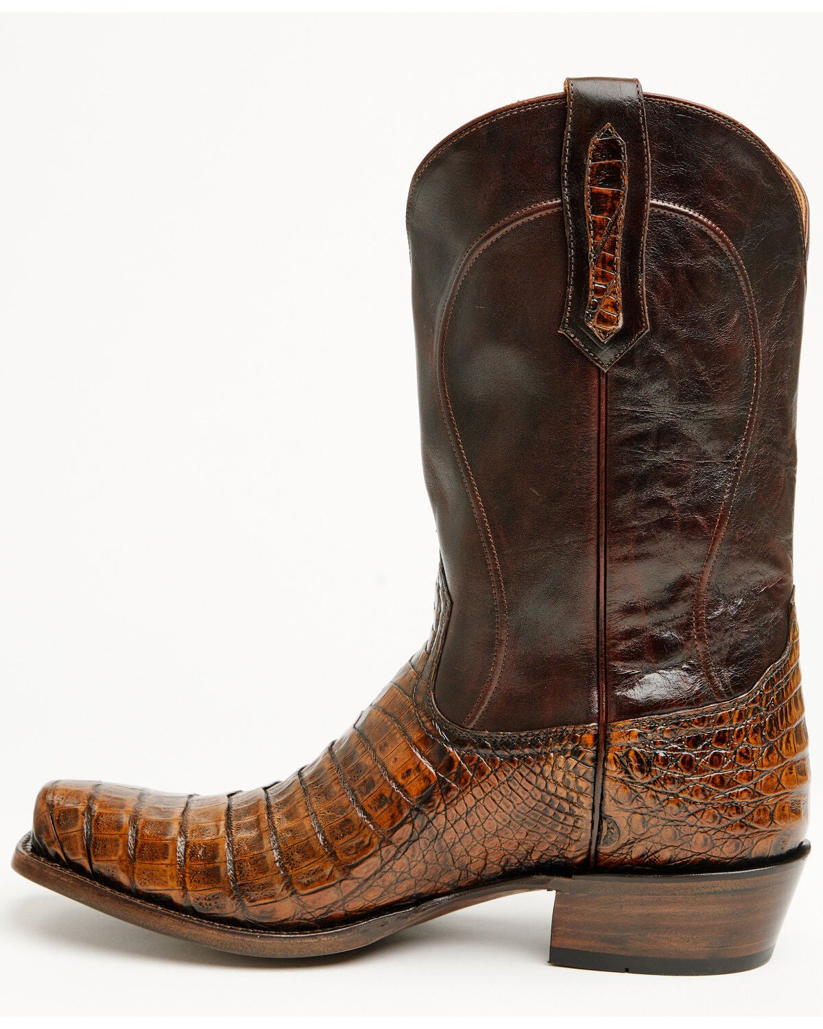 Image #3 - Cody James Black 1978&reg; Men's The Mason Exotic Caiman Western Boots - Square Toe, Brown, hi-res