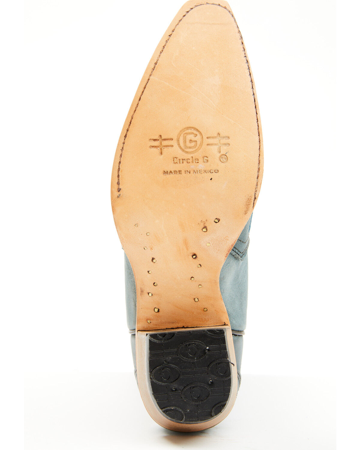 Image #7 - Circle G Women's Floral Embroidered Western Boots - Snip Toe, Blue, hi-res