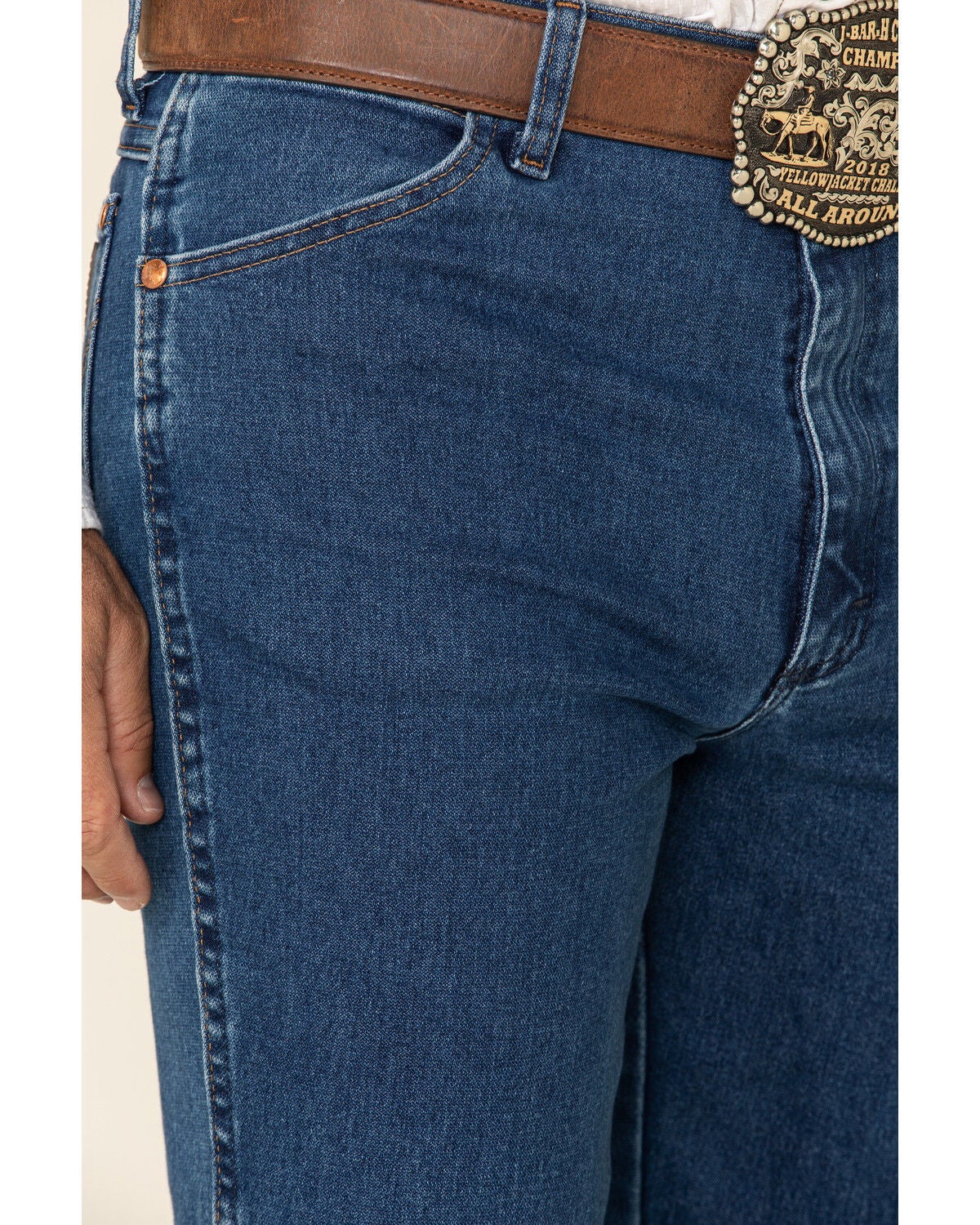 Image #3 - Wrangler Men's Active Flex Stonewash Slim Cowboy Cut Jeans, , hi-res