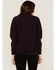 Image #4 - Carhartt Women's Solid Purple Relaxed Fit Zip-Front Sherpa Fleece Work Jacket, Plum, hi-res