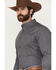 Image #2 - Cody James Men's San Juan Geo Print Long Sleeve Button-Down Stretch Western Shirt, Steel Blue, hi-res