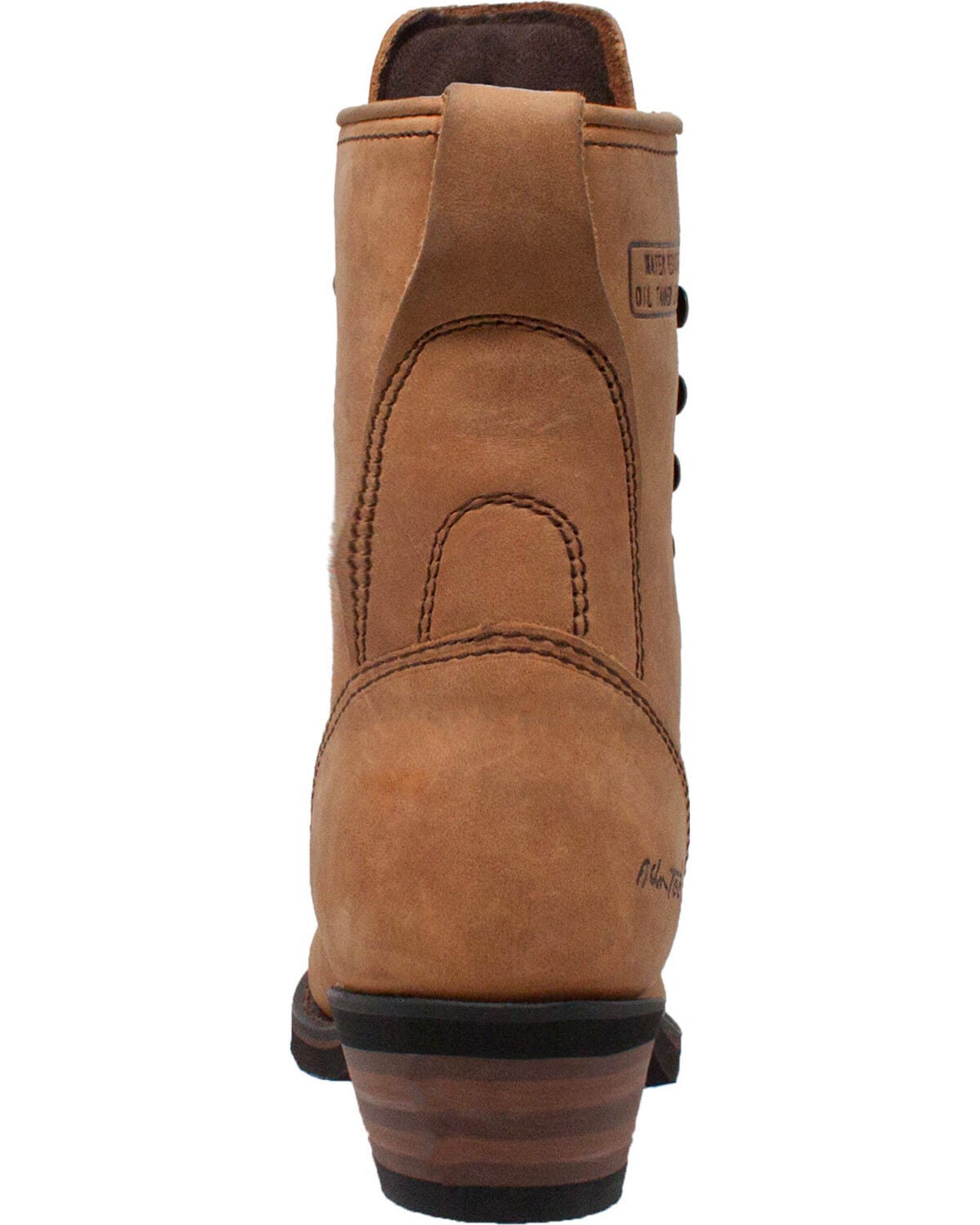 Image #5 - Ad Tec Women's Tan 8" Brown Leather Packer Boots - Soft Toe, Tan, hi-res
