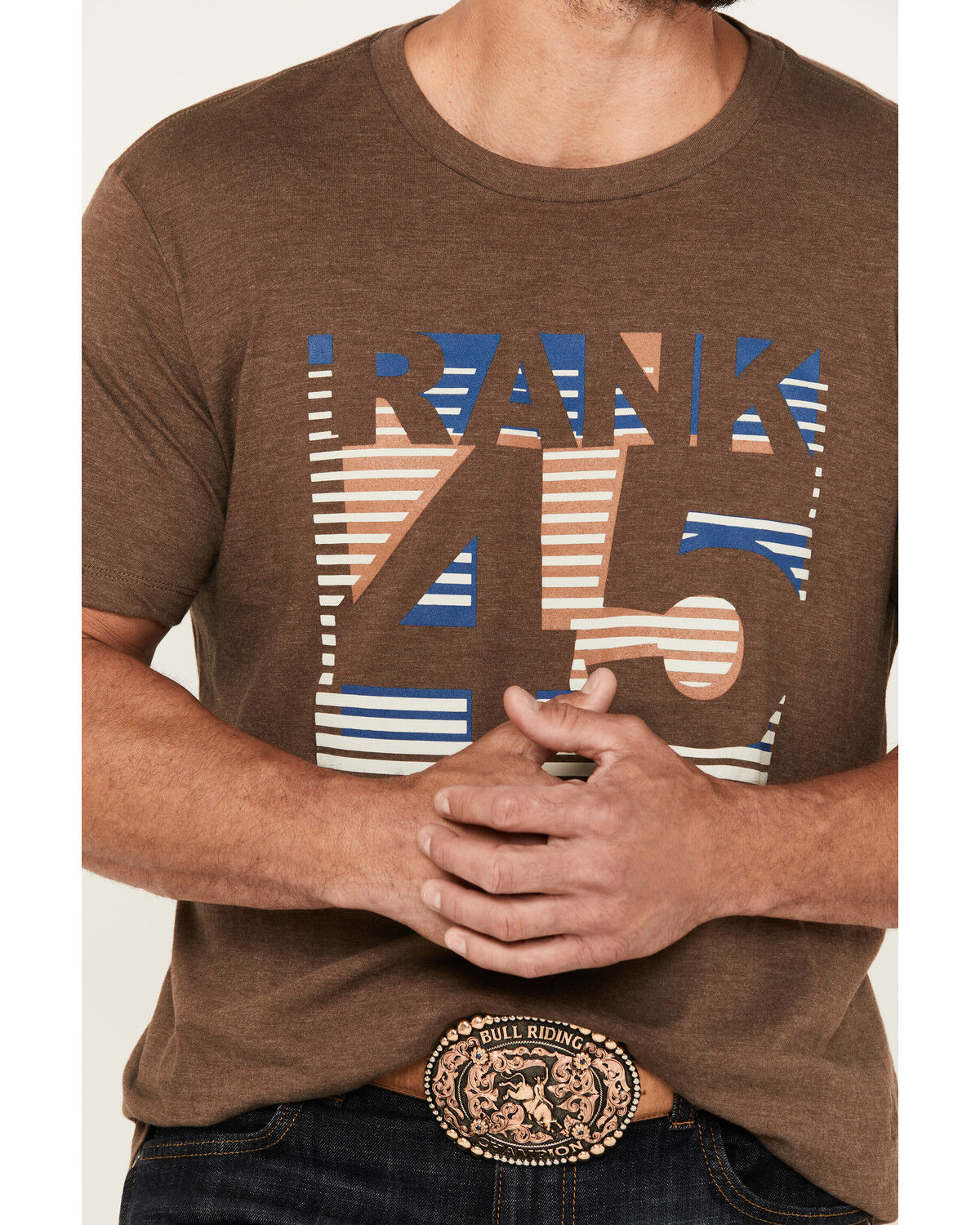 Image #3 - RANK 45® Men's Orwell Short Sleeve Graphic T-Shirt, Chocolate, hi-res