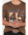 Image #3 - RANK 45® Men's Orwell Short Sleeve Graphic T-Shirt, Chocolate, hi-res