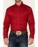 Roper Men's Solid Amarillo Collection Long Sleeve Western Shirt, Red, hi-res