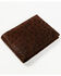 Cody James Men's Brown Exotic Ostrich Leather Bifold Wallet, Brown, hi-res
