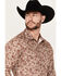 Image #2 - Rock & Roll Denim Men's Paisley Print Stretch Long Sleeve Snap Western Shirt, Red, hi-res
