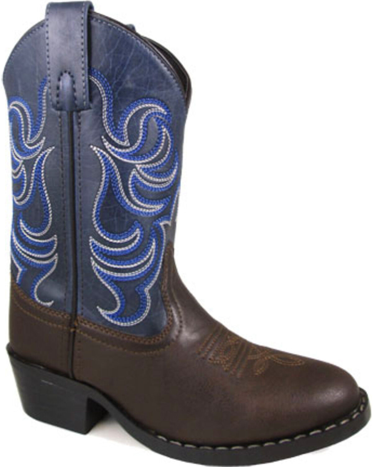 Image #1 - Smoky Mountain Boys' Monterey Western Boot - Round Toe, Brown, hi-res