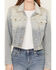 Image #3 - Saints & Hearts Women's Light Wash Embellished Denim Jacket, Light Wash, hi-res