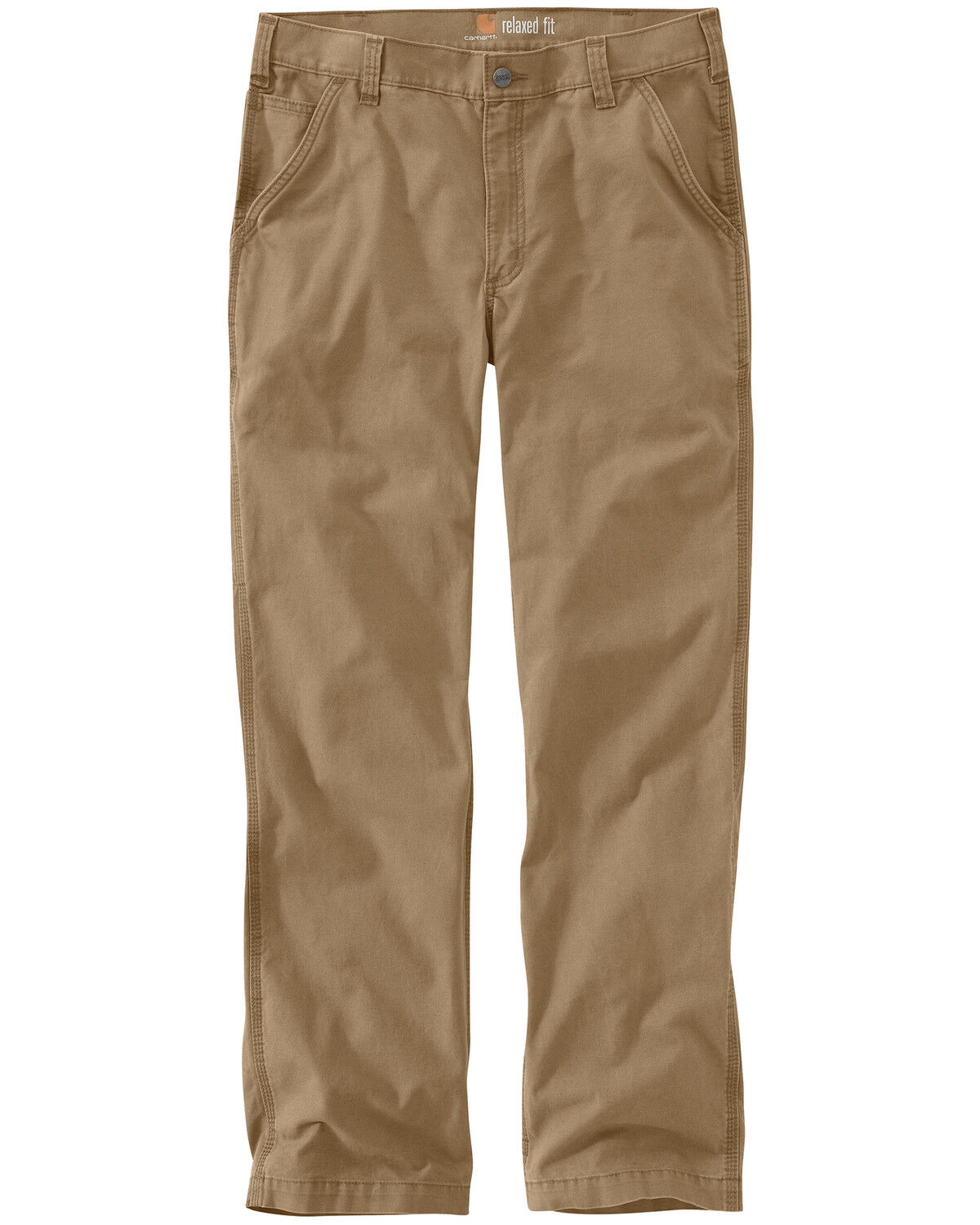 Image #1 - Carhartt Men's Rugged Flex Rigby Dungaree Stretch Work Pants, Dark Khaki, hi-res