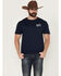Image #1 - Smith & Wesson Men's Eagle Shirt Sleeve Graphic T-Shirt, Navy, hi-res