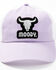 Image #1 - Idyllwind Women's Moody Steer Head Mesh Back Ball Cap, Lavender, hi-res