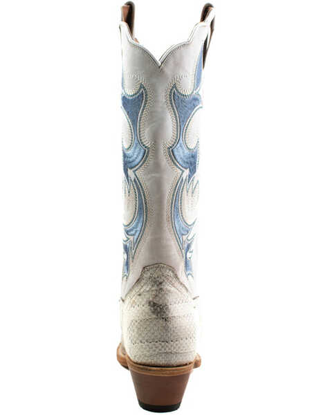 Image #5 - Dan Post Women's Exotic Watersnake Western Boots - Snip Toe, Cream, hi-res