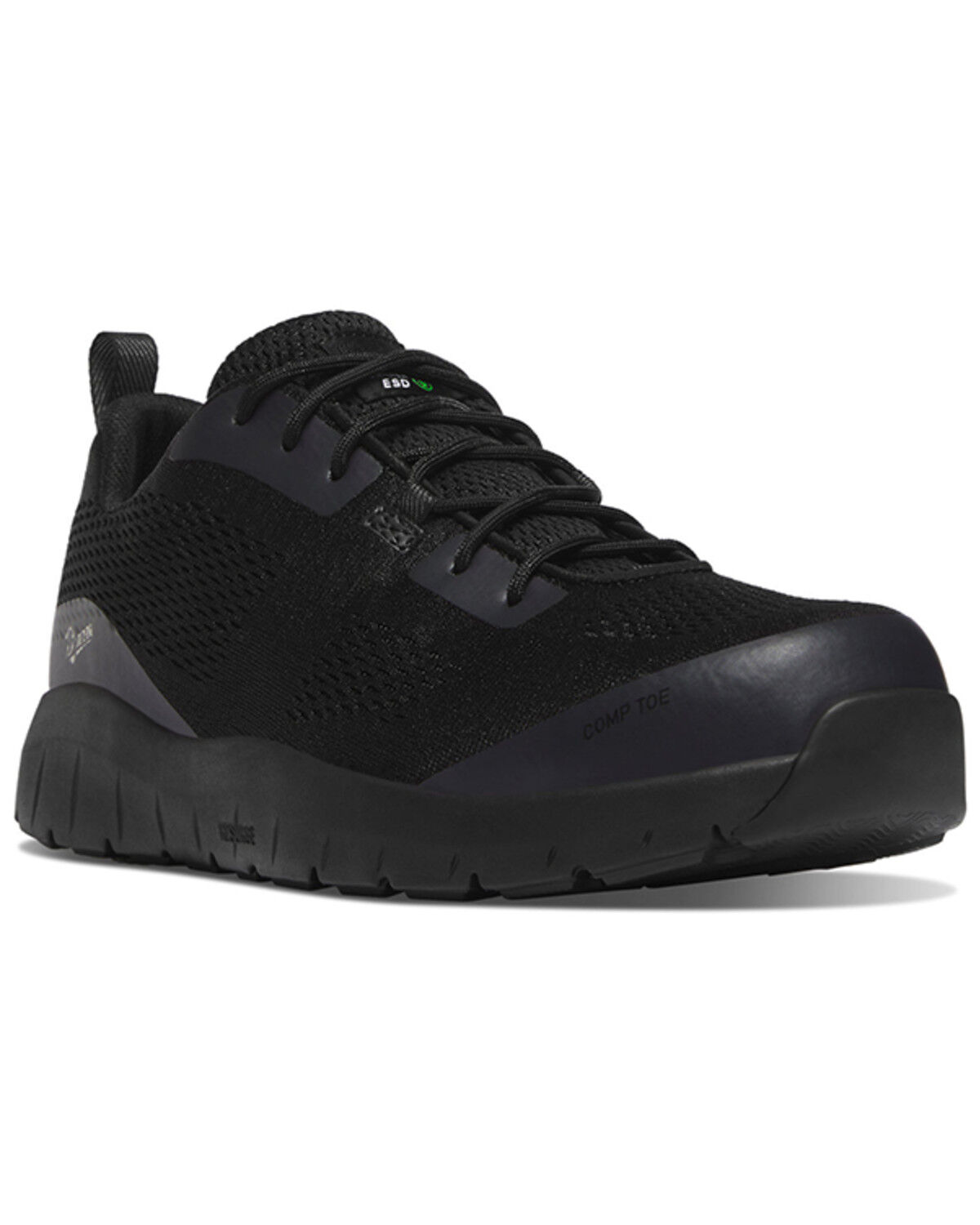 Image #1 - Danner Men's Run Time 3 ESD Work Sneakers - Composite Toe, Black, hi-res