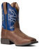 Ariat Boys' Sorting Pen Western Boots - Square Toe, Brown, hi-res