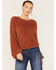 Image #1 - Rock & Roll Denim Women's Fuzzy Knit Sweater, Brown, hi-res