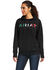 Image #1 - Ariat Women's Mexico Embroidered Logo Pullover Hoodie - Plus, Black, hi-res