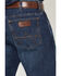 Image #4 - Wrangler Retro Men's 88MWZ Ozark Dark Wash Slim Straight Stretch Denim Jeans, Dark Wash, hi-res