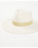 Image #1 - San Diego Hat Company Women's Jacquard Band Fedora, Cream, hi-res