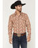 Image #1 - Cody James Men's Cowboy Boogie Paisley Print Long Sleeve Snap Western Shirt, Red, hi-res