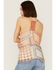Image #3 - Miss Me Women's Patchwork Lace Cami, Rust Copper, hi-res