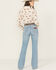 Image #3 - Wrangler Retro Women's Jordyn Medium Wash Mid Rise Bailey Trouser Stretch Denim Jeans, Medium Wash, hi-res
