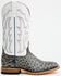 Image #2 - Horse Power Men's Ostrich Print Western Boots - Square Toe, Grey, hi-res