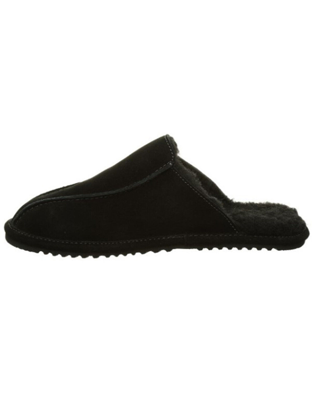 Image #3 - Bearpaw Men's Pierre Slippers, Black, hi-res