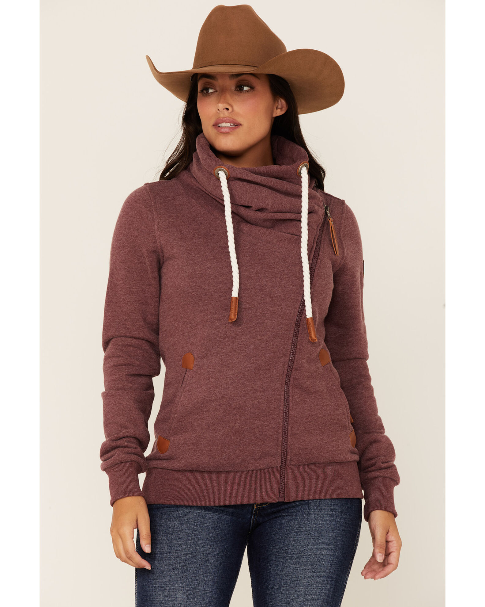 Women's asymmetrical zip jacket sale