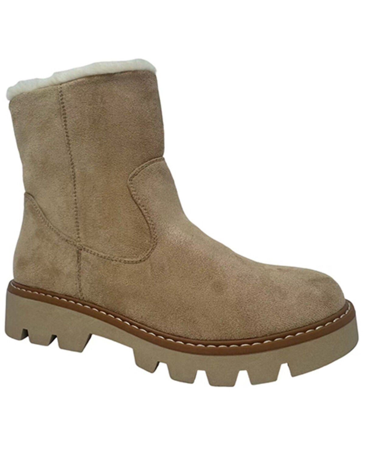 Very G Women's Marlo Casual Boots - Round Toe, Sand, hi-res