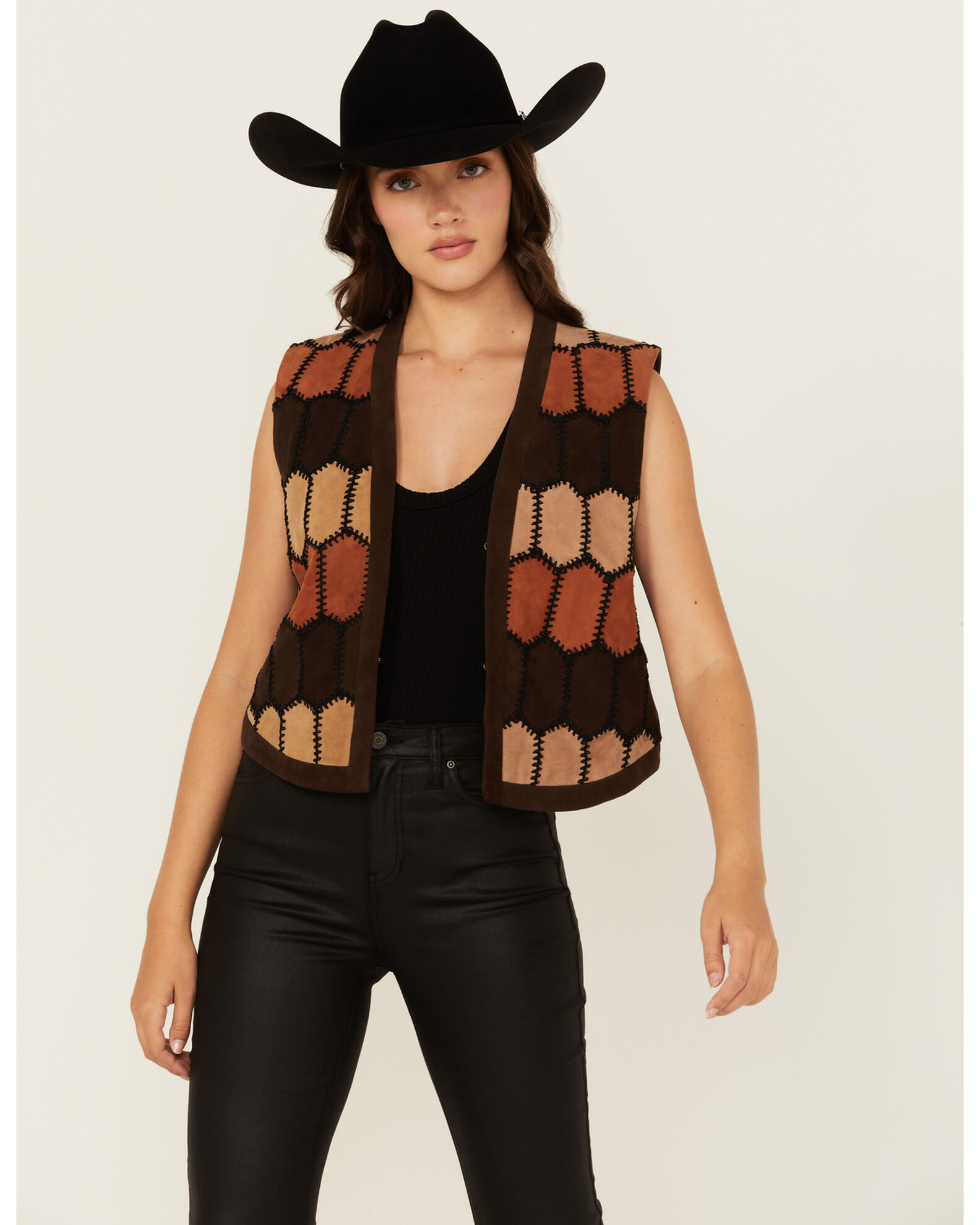 Scully leather vest sale
