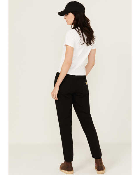 Image #3 - Carhartt Women's Force Relaxed Fit Ripstop Work Pants , Black, hi-res