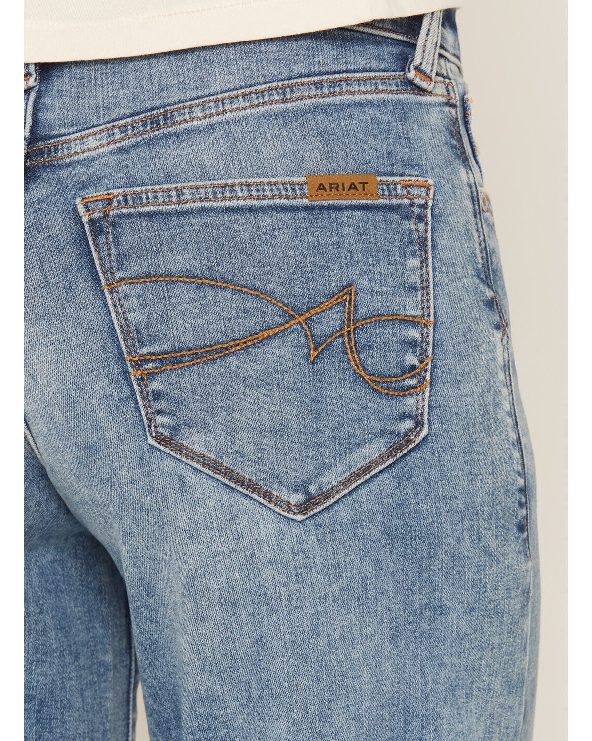 Image #4 - Ariat Women's Vilma Medium Wash Revel High Rise Wide Leg Ultrastretch Denim Jeans, Medium Wash, hi-res