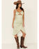 Sadie & Sage Women's Amy Dot Midi Dress, Sage, hi-res