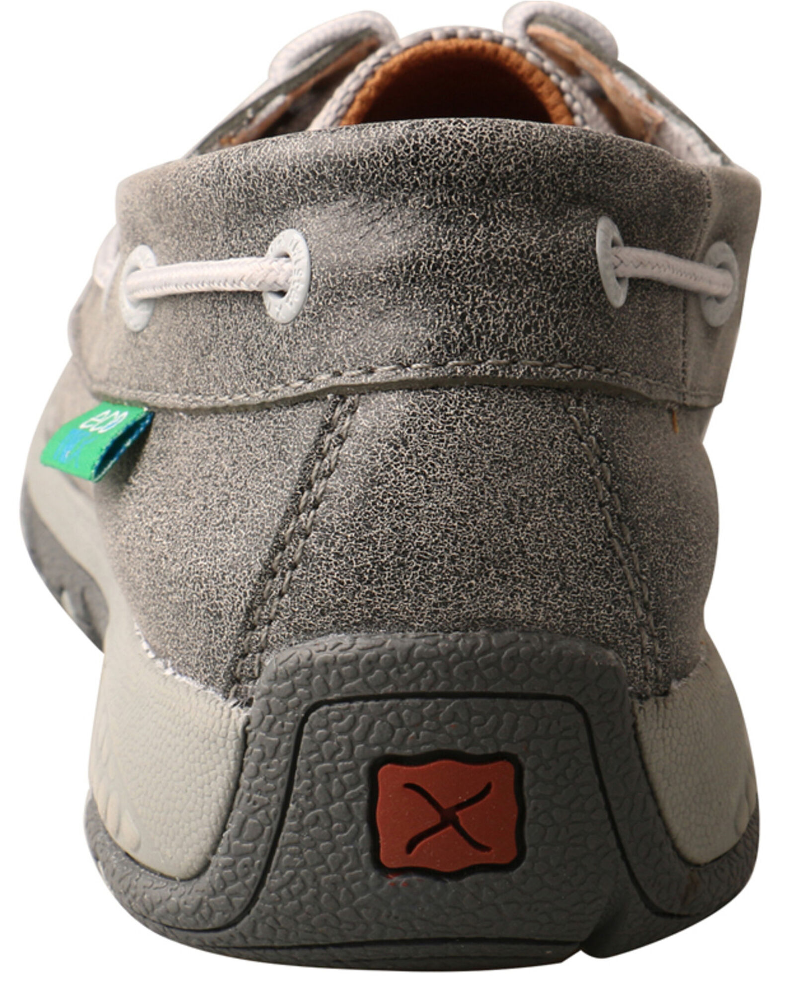 Image #4 - Twisted X Women's Silver CellStretch Boat Shoes - Moc Toe, Silver, hi-res