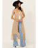 Image #1 - Shyanne Women's Long Fringe Sweater Vest , Taupe, hi-res