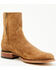 Image #1 - Moonshine Spirit Men's 8" Pancho Roughout Zipper Western Boots - Medium Toe, Brown, hi-res