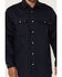 Image #3 - Forge Workwear Men's FR Lightweight Ripstop Vent Long Sleeve Snap Work Shirt, Navy, hi-res