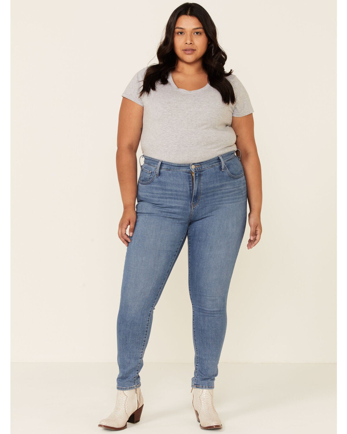 Levi's Women's 721 Lapis Skinny Jeans - Plus, Blue, hi-res