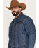 Image #2 - Wrangler Retro Men's Sherpa Lined Denim Jacket, Blue, hi-res