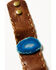 Image #2 - Shyanne Women's Monument Valley Blue Agate Leather Cuff Bracelet, Brown, hi-res