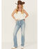 Image #1 - Cleo + Wolf Women's Skye Light Wash High Rise Bootcut Comfort Stretch Denim Jeans, , hi-res