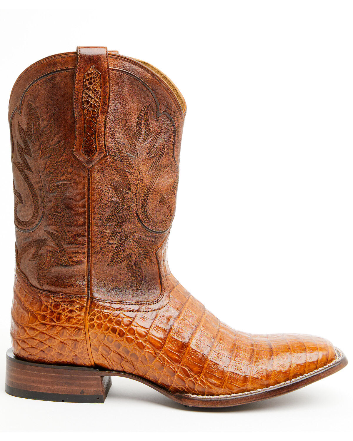 Image #2 - Cody James Black 1978® Men's The Hayward Exotic Caiman Belly Western Boots - Broad Square Toe, Cognac, hi-res