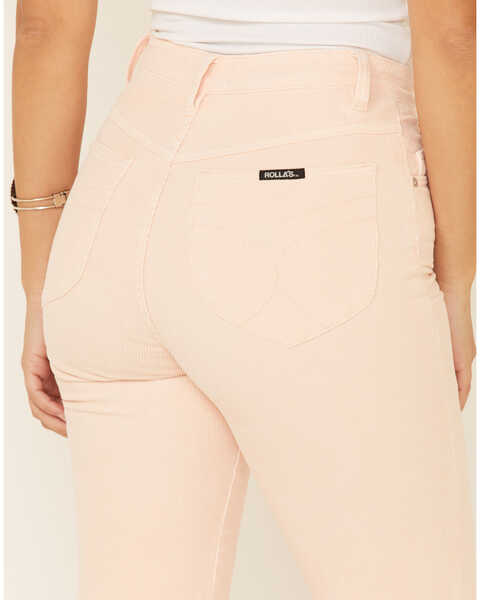 Image #3 - Rolla's Women's Eastcoast Corduroy Flare Jeans, Light Pink, hi-res